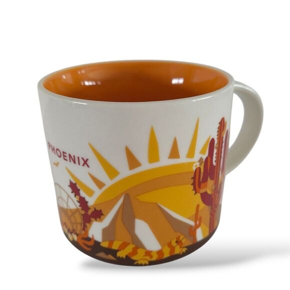 Starbucks Phoenix You Are Here Mug Collection 14 Oz Mug Orange Cream Desert - Picture 1 of 7